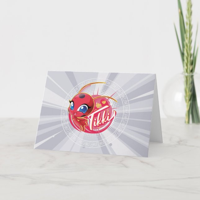 Cartão Miraculous Kwami Tikki (Frente)