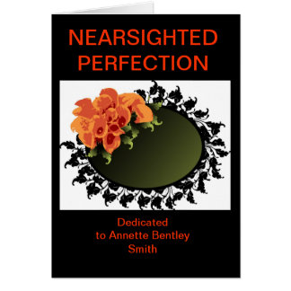 Cartão mirror2, PERFEIÇÃO NEARSIGHTED, dedicada a A…