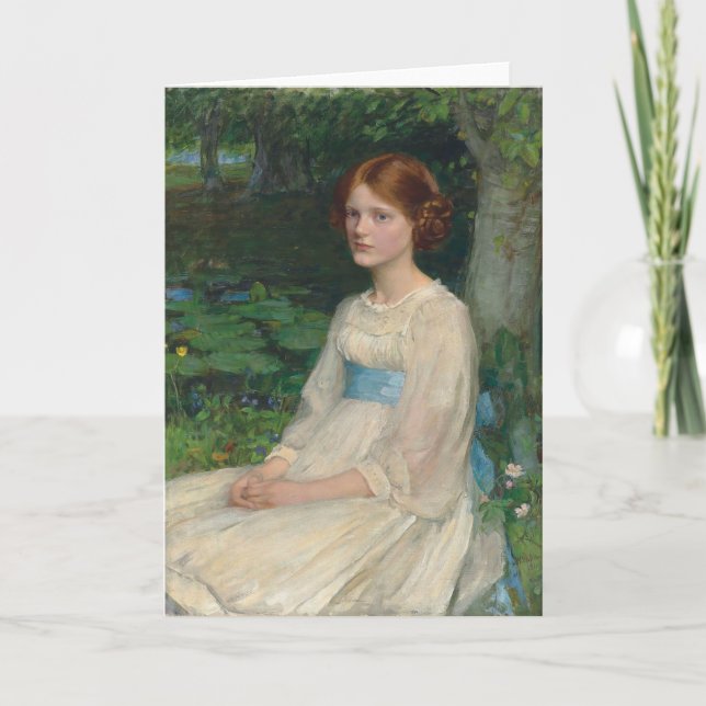Cartão Miss Betty Pollock | John William Waterhouse (Frente)