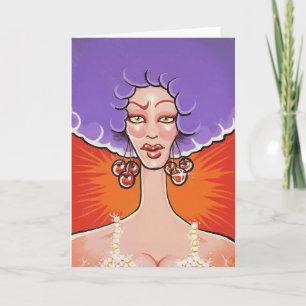Cartão Miss Cherry greeting card