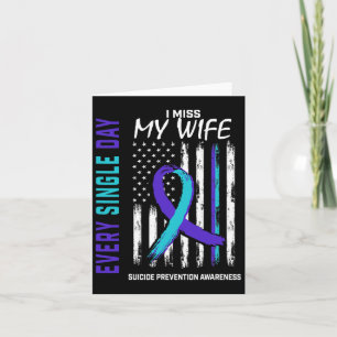 Cartão Miss Minha Esposa Prevenção de Consciência Suicida