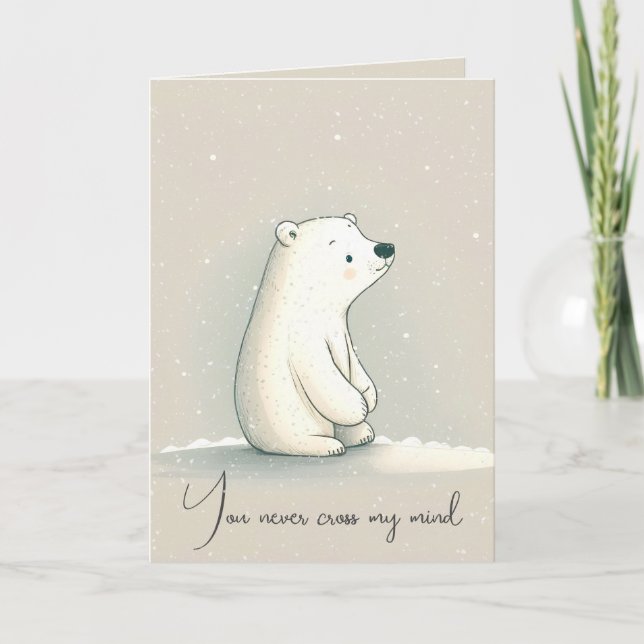 Cartão Miss Urso Polar (Frente)