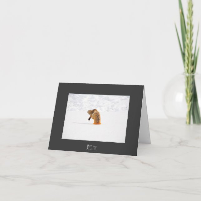 CARTÃO MISS YOU. (Frente)