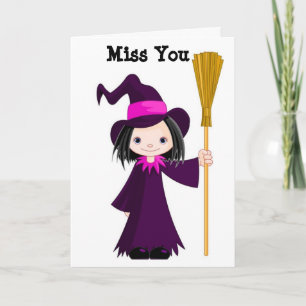 CARTÃO MISS YOU ***LOVE YOU** HAPPY/FUN HALLOWEEN