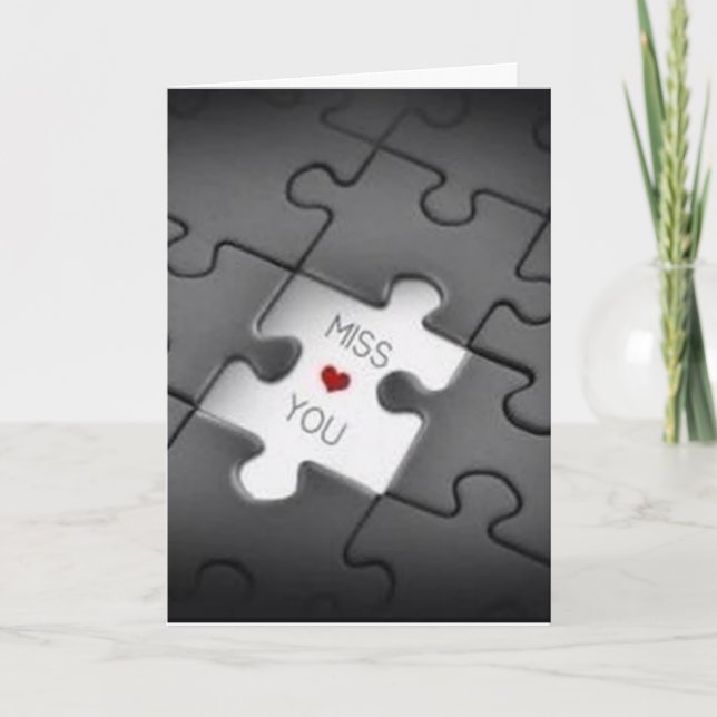 CARTÃO **MISS YOU** MORE THAN YOU COULD EVER KNOW (Frente)