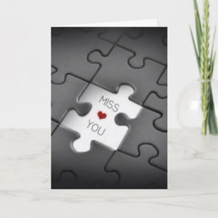 CARTÃO **MISS YOU** MORE THAN YOU COULD EVER KNOW