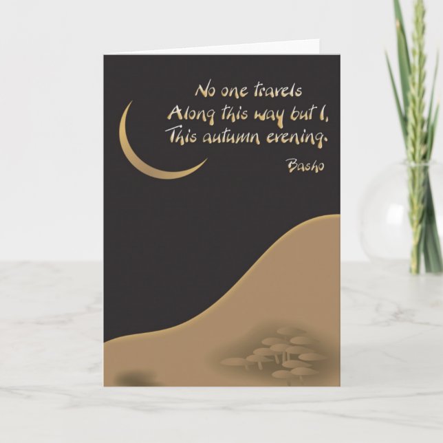 Cartão Miss you poetry card (Frente)