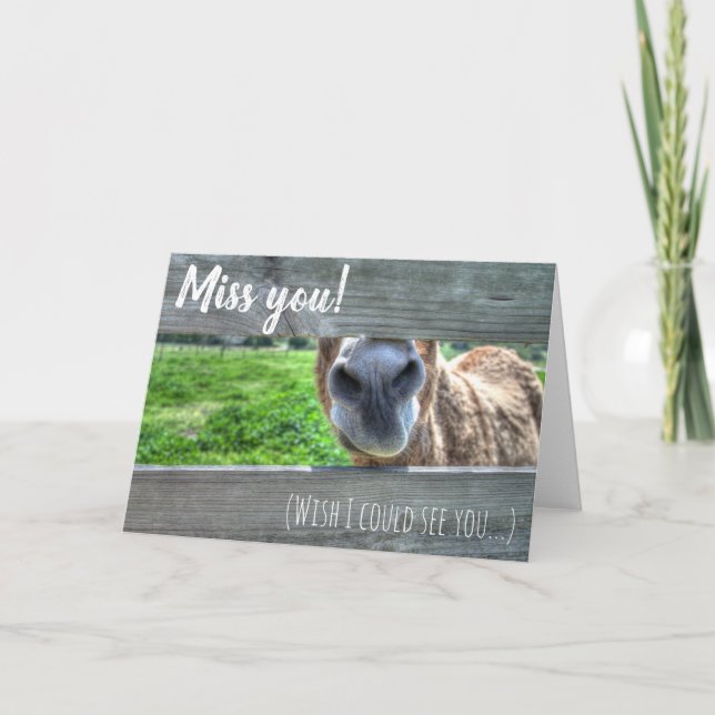 Cartão Miss You Wish I Could See You Blank (Frente)