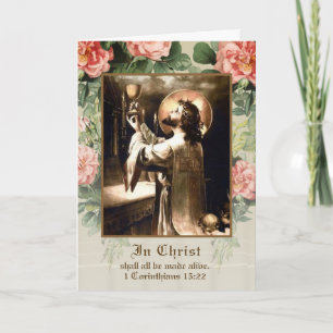 Cartão Missa Católica Oferta da Missa de Sufragio