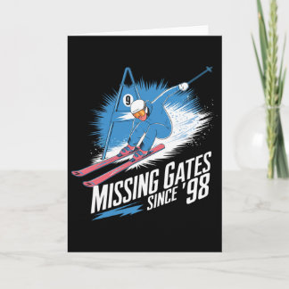 Cartão Missing Gates Since 98 Alpine Skiing 