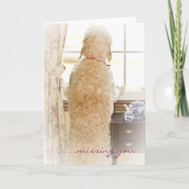 Cartão Missing You - Card - Pet Dog (Frente)