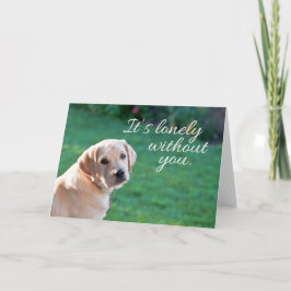 Cartão Missing You Greeting Card