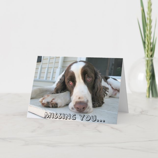 Cartão Missing you - greeting card (Frente)