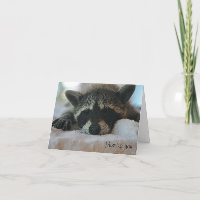 Cartão "Missing You" Notecard (Frente)