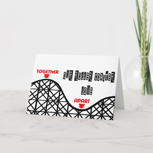 Cartão Missing You Roller Coaster (Frente)