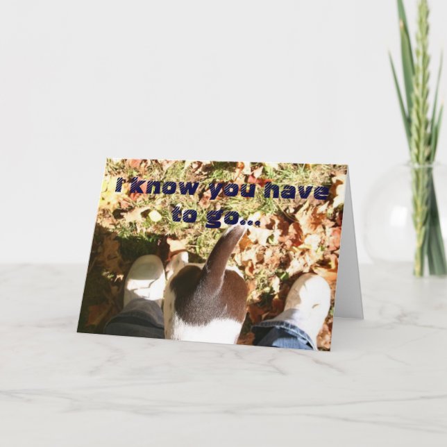 Cartão Missing your but(t)! (Frente)