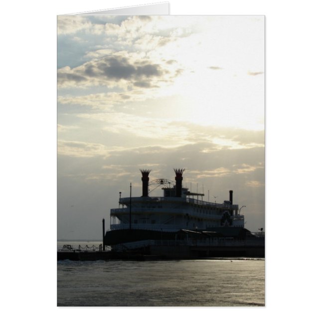 Cartão Mississippi River Sunset (Frente)