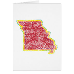 Cartão missouri color grunge