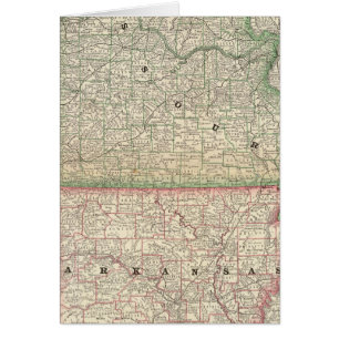 Cartão Missouri e Arkansas