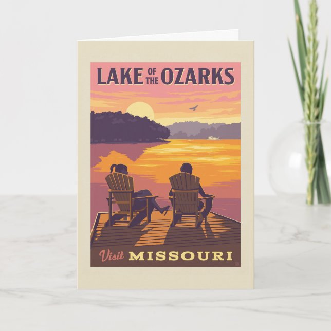Cartão Missouri | Lago dos Ozarks (Frente)
