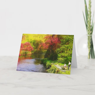 Cartão Mistério de Primavera - a placa