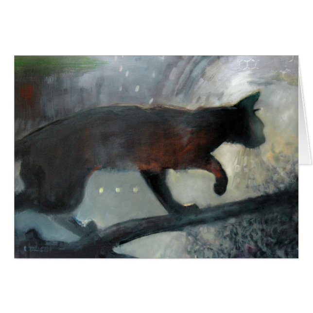 Cartão Mistério Gato (Frente Horizontal)