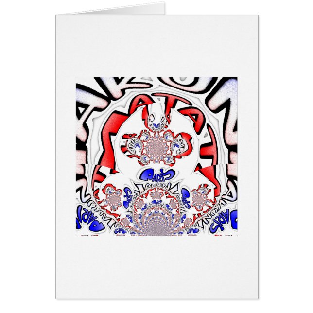 Cartão Mistura Cultural Única do Twist Francês Hakuna Mat (Frente)