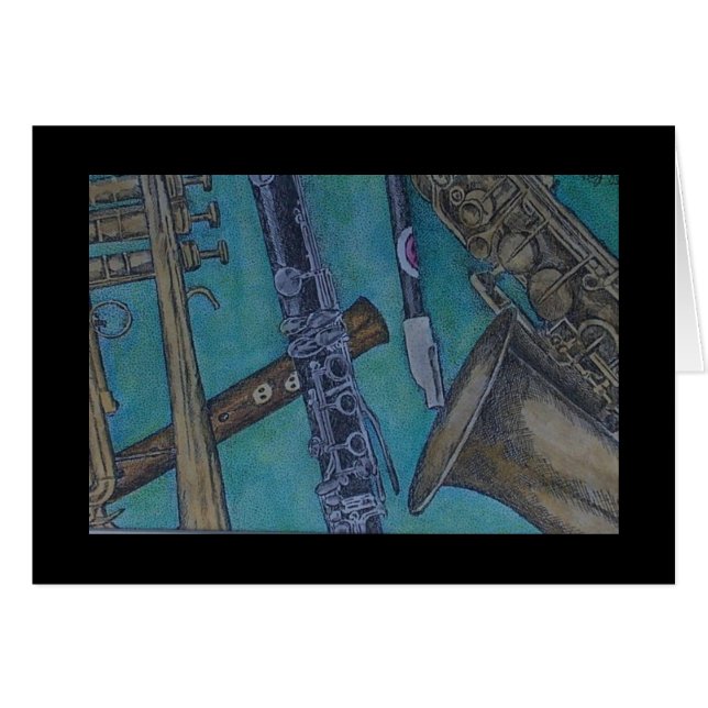 Cartão mistura da música (Frente Horizontal)