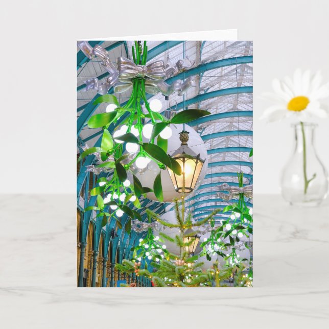 Cartão Mistura de Natal em Covent Garden, Londres, Reino  (Planta pequena)