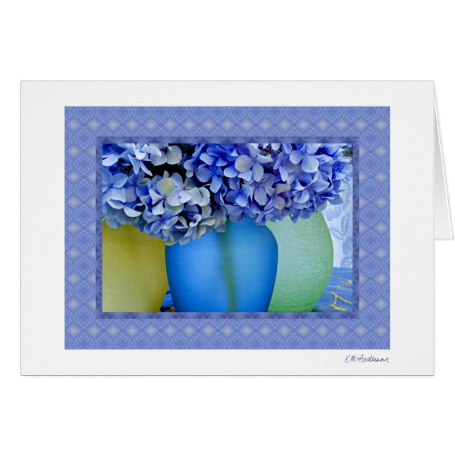 Cartão Mistura do Hydrangea mim (Frente Horizontal)