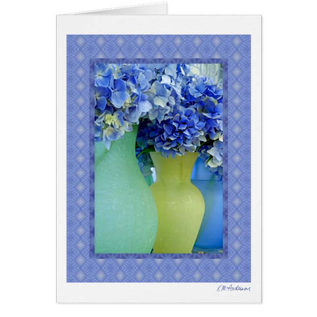 Cartão Mistura II do Hydrangea (Frente)