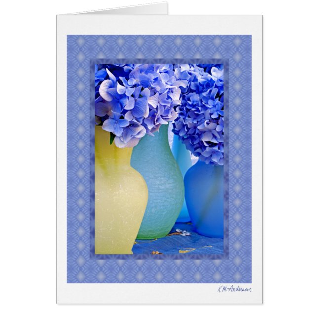 Cartão Mistura III do Hydrangea (Frente)