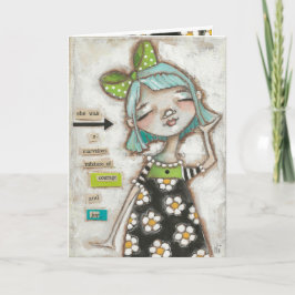 Cartão Mistura maravilhosa - Placa de Dia de as mães