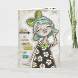 Cartão Mistura maravilhosa - Placa de Dia de as mães
