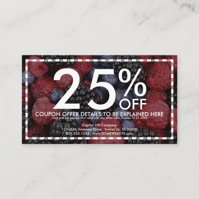 cartão misturado do vale das bagas (Frente)