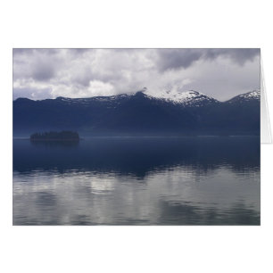 Cartão Misty Alaskan Sea in Shades of Blue