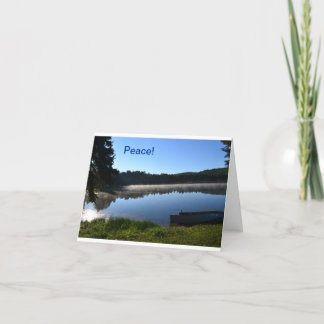 Cartão Misty Lake note card