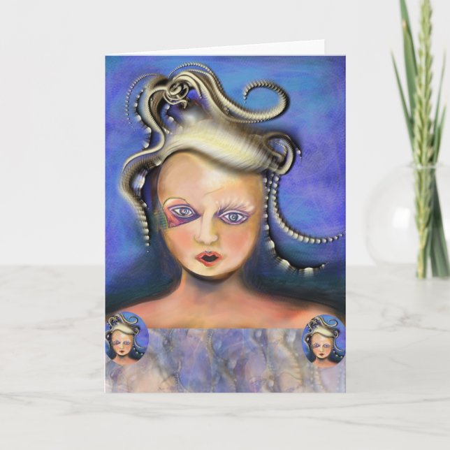 Cartão Misunderstood Medusa card by Anjo Lafin (Frente)