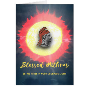 Cartão Mithras A Invencível Ilustração Do Sol De Inverno