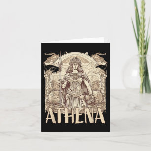 Cartão Mitologia Grega - Athena A Deusa Da Sabedoria E