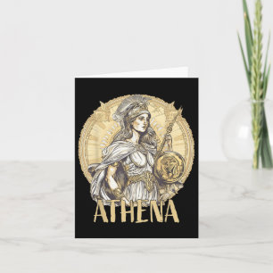Cartão Mitologia Grega - Athena A Deusa Da Sabedoria E