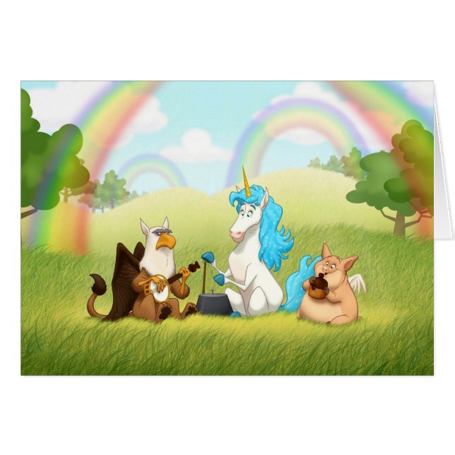 Cartão mitológico da banda de jarro (vazio para (Frente Horizontal)