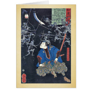 Cartão Mitsukuni do taro de Oya por Taiso, Yoshitoshi