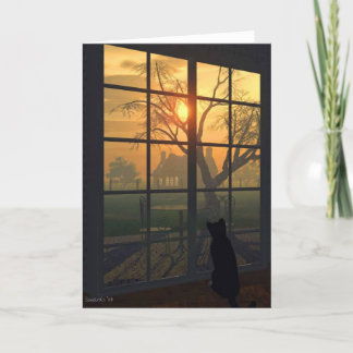 Cartão Mittens prepara o Sol para pôr