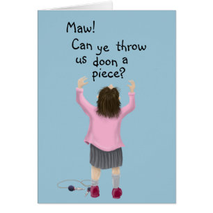 Cartão Miúdo do ` da parte escocesa jeely'