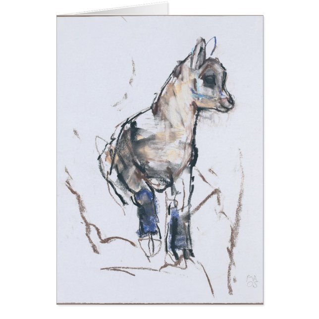 Cartão Miúdo do íbex (Frente)