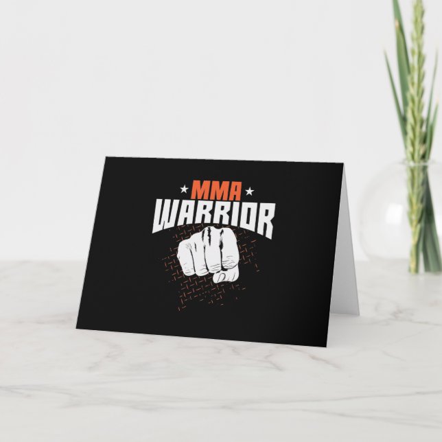 Cartão Mixed Martial Arts Warrior (Frente)