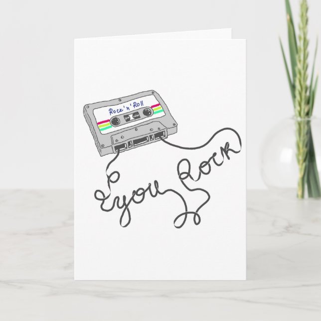 Cartão Mixtape - You rock (Frente)