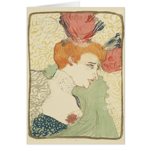 Cartão Mlle Marcelle Lender Henri Toulouse-Lautrec (Frente)