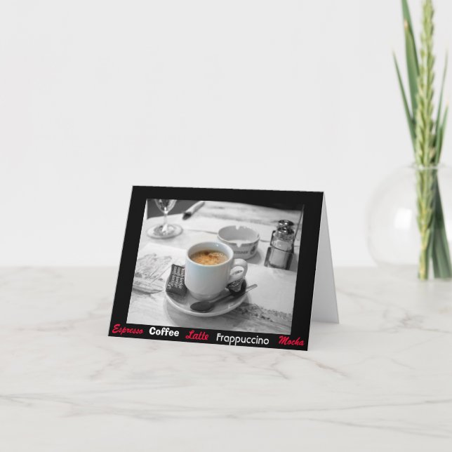 Cartão Mmm ... Coffee (Frente)